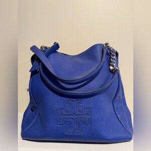 Tory Burch Cobalt Blue Leather Shoulder Bag